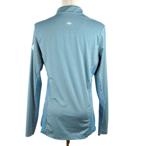 Peter Millar Set Performance Alice Hem Golf Skort 1/4 Zip Shirt Blue Floral - Picture 6 of 11